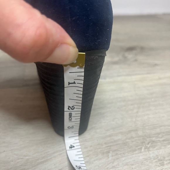 Carlos Santana Hacey Navy Blue Ankle Boots Side Zip Women’s Sz 7 M 3.5 Inch Heel - Picture 11 of 12